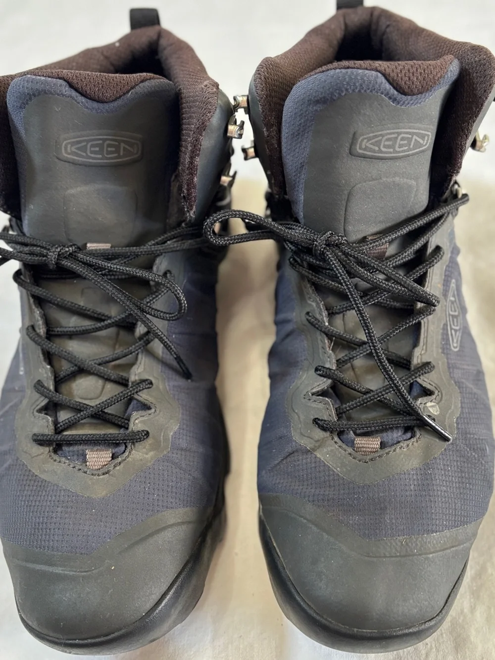 KEEN Men’s Waterproof Hiking Boots KonnectFit Black Size 12 EU 46